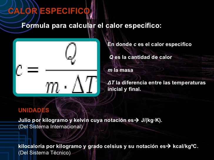 Cantidad de calor 3