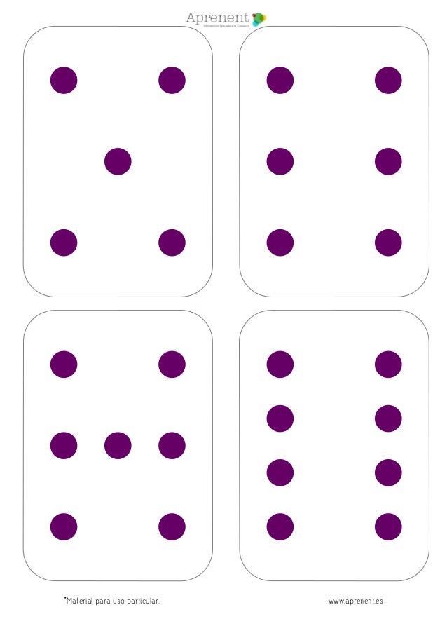 Asociación número/cantidad del 1 al 10