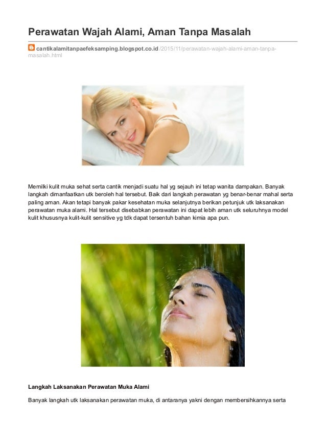 perawatan wajah alami aman tanpa masalah,tips mengatasi jerawat