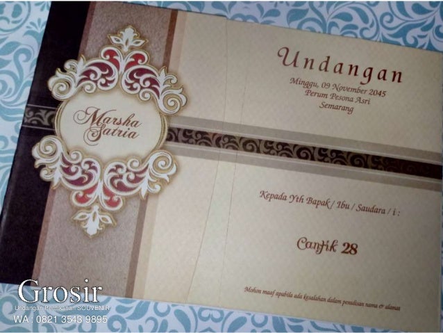 82 Contoh Undangan Pernikahan Cantik Gratis