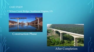 CASE STUDY
• Wilson Creek Bridge- Southwest Virginia, US
Construction Phase
After Completion
 