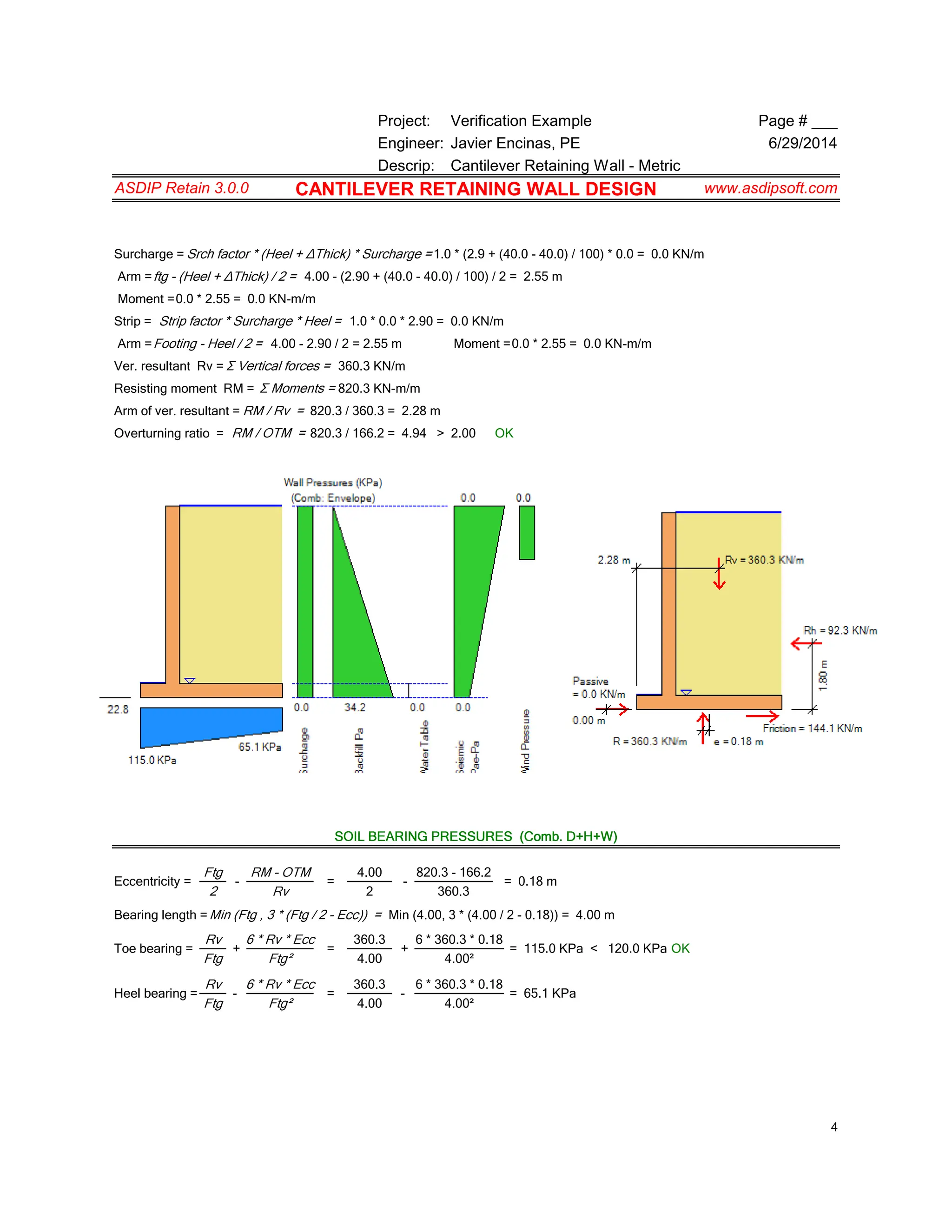 CANTILEVER RETAINING WALL FOR CIVIL ENGINEER | PDF