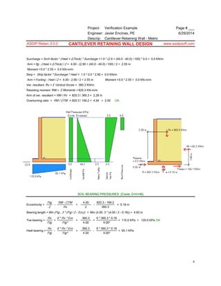 CANTILEVER RETAINING WALL FOR CIVIL ENGINEER | PDF