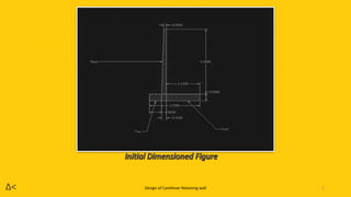 Design of Cantilever retaining wall