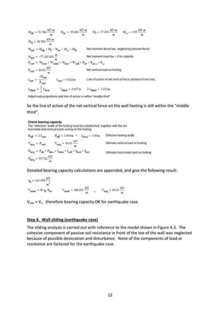 Cantilever retaining wall design example | PDF