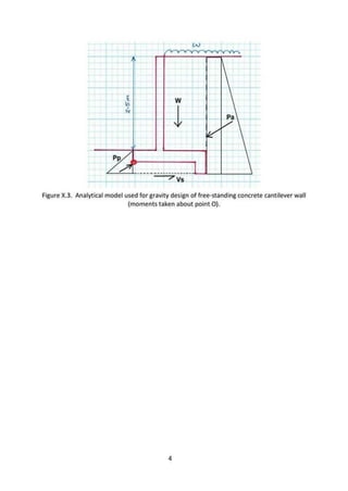 Cantilever retaining wall design example | PDF