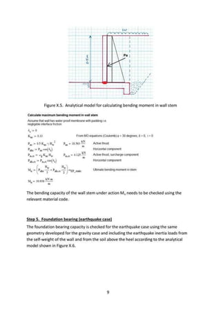 Cantilever retaining wall design example | PDF