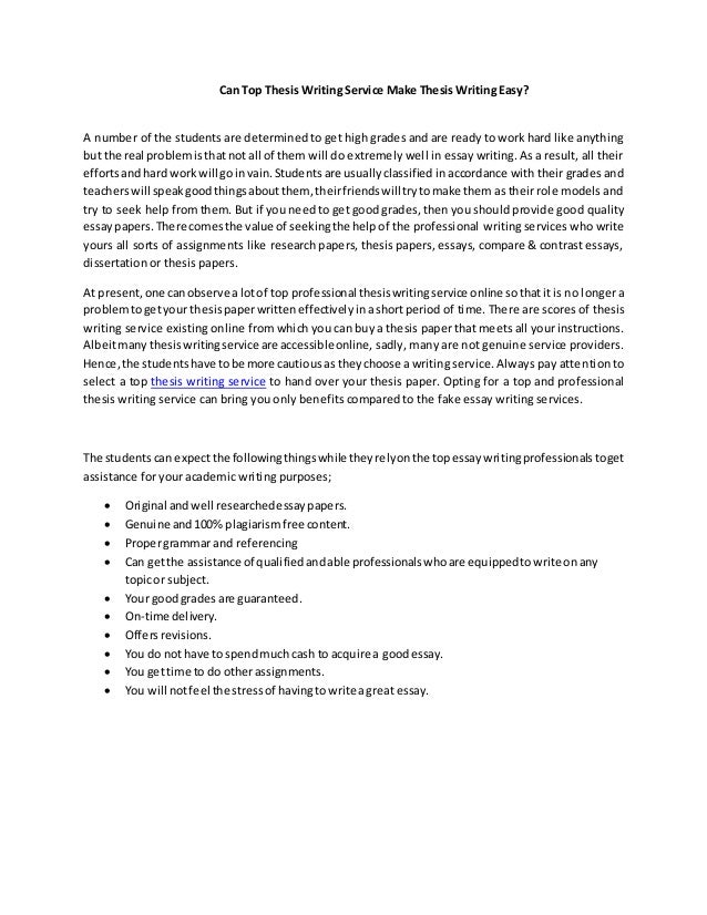 Thesis Writing Help - Best Online Services