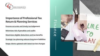 Complete Tax Return and Planning Services to RYDE by Cantor Accounting ...