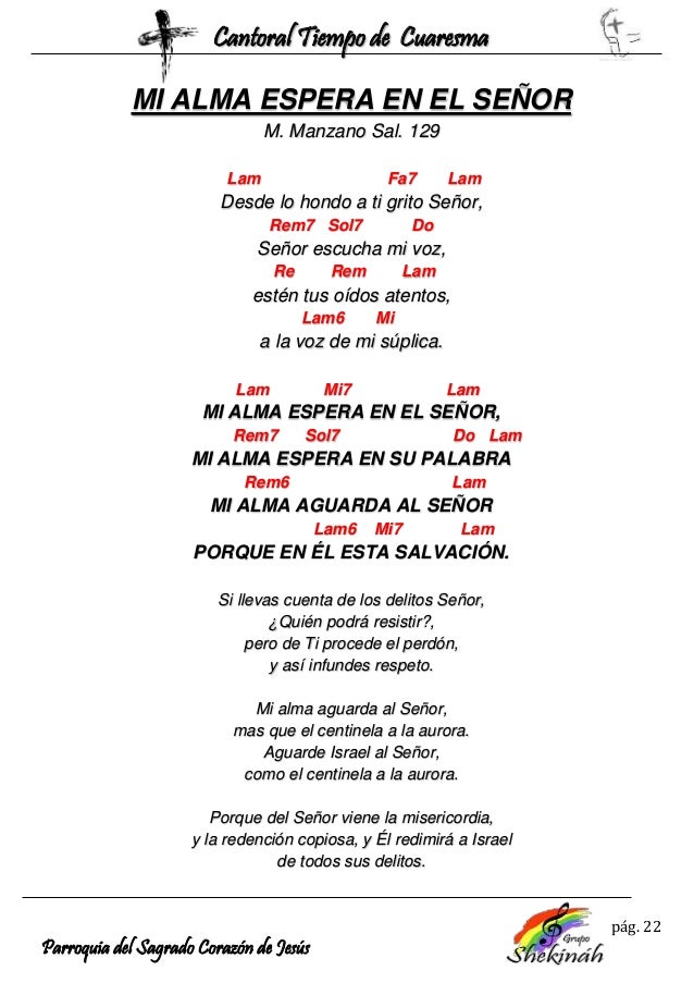 Cantoral cuaresma con acordes 2015