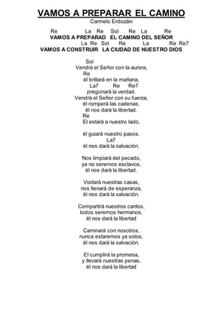 Cantoral de adviento con acordes .