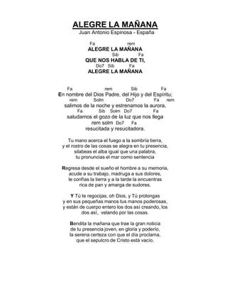 Cantoral de entrada con acordes 2016