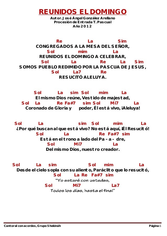 Cantoral del Grupo Shekináh - con acordes