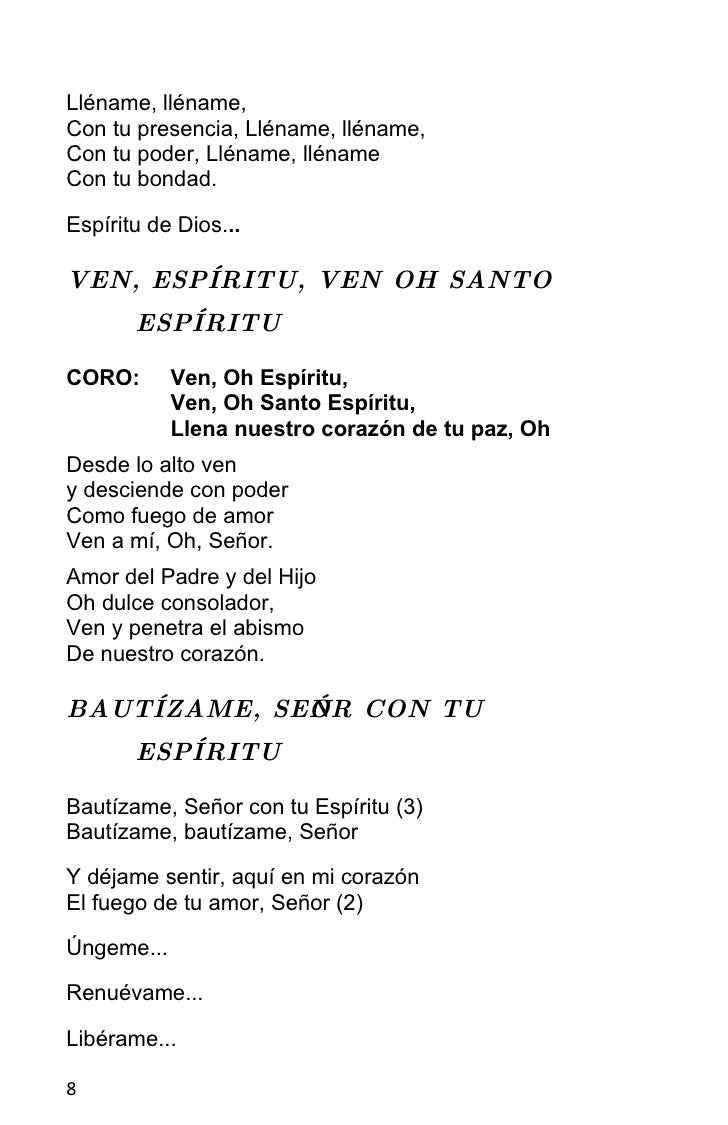 Ven Espiritu De Dios Sobre Mi Letra El Sobre Importante
