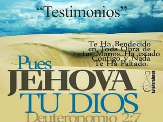 “Testimonios”

 
