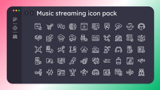 Music streaming icon pack
 