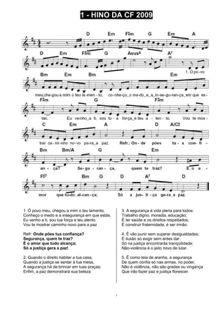 Figura 13 - Partitura, letra e cifra da canção Florianópolis - Issuu