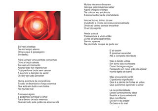 Cantos de Amor ao Belo