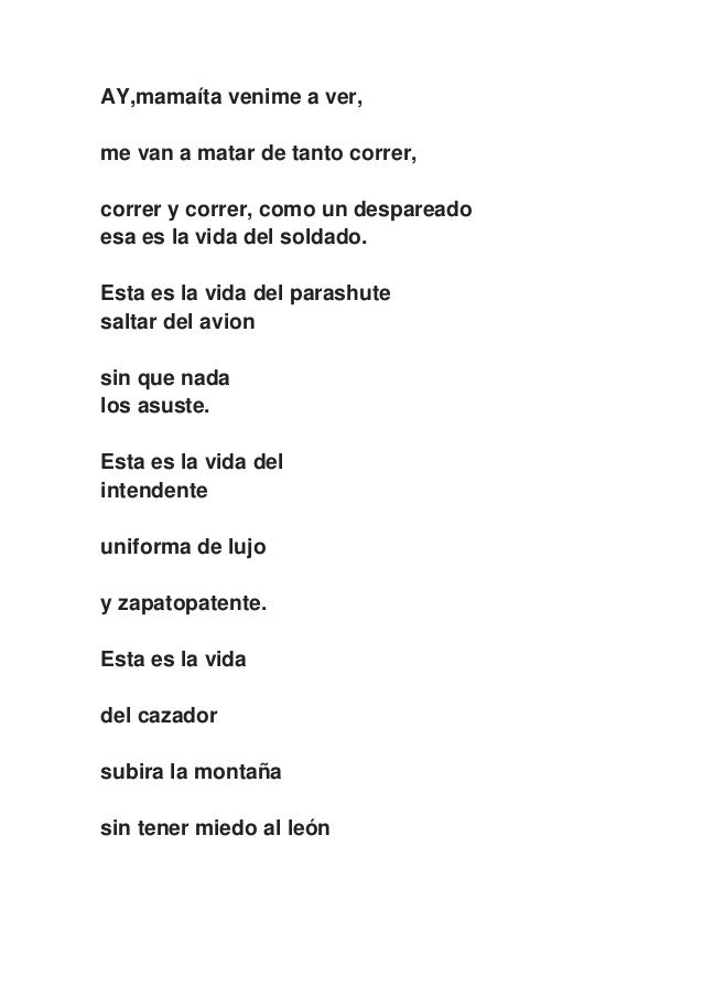 Cantos militares para trotee