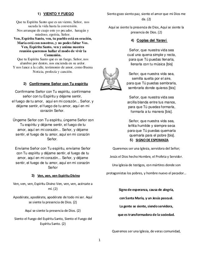 Cantos para la confirmacion}
