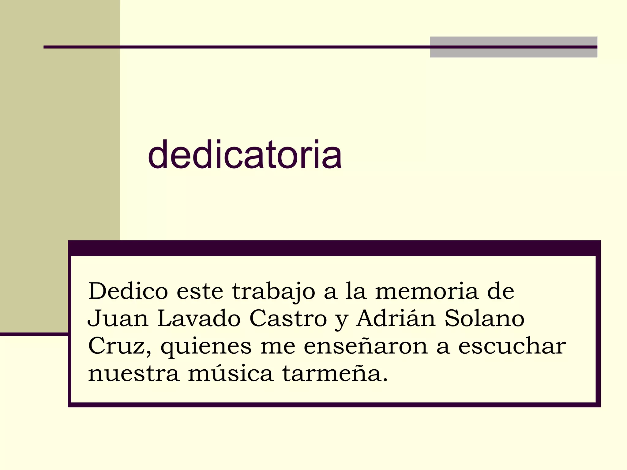 Cantos tarmeños | PPT