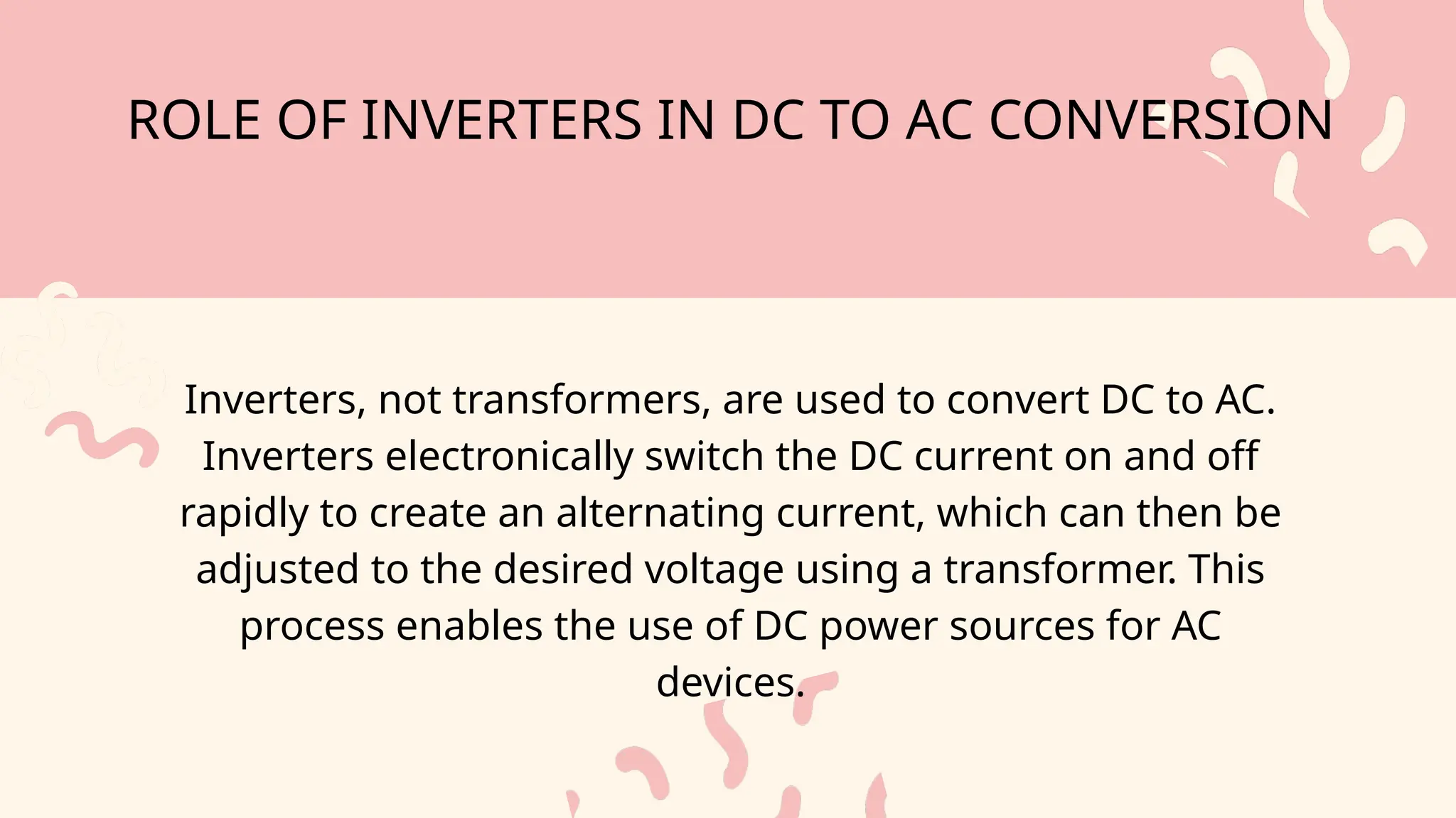 Can Transformer Convert DC To AC Makpower PPT Free 
