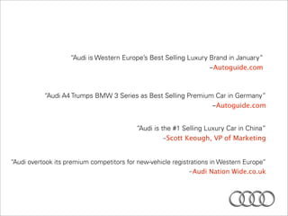 Audi - presented by SWOT Team