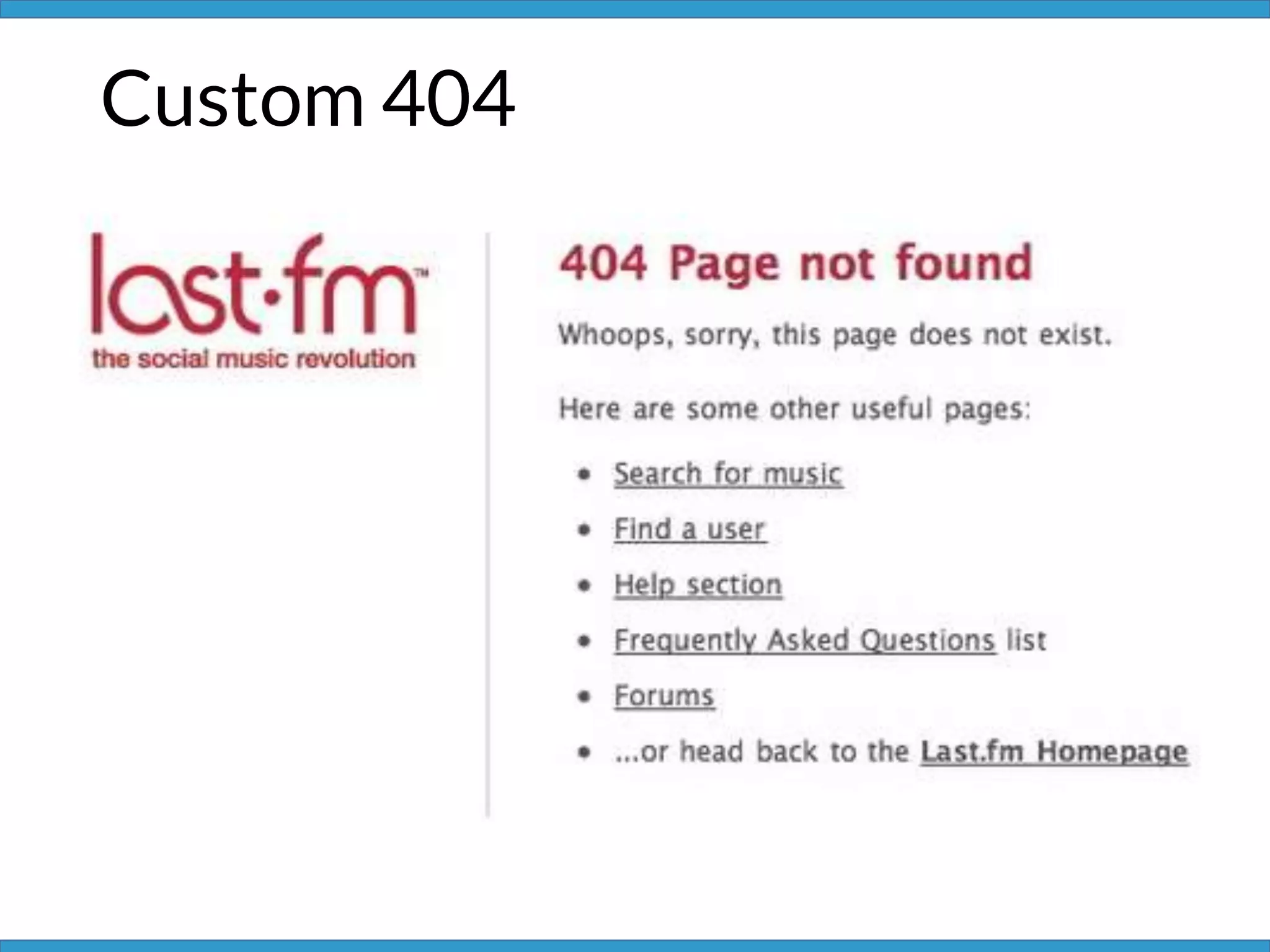 Custom 404
 