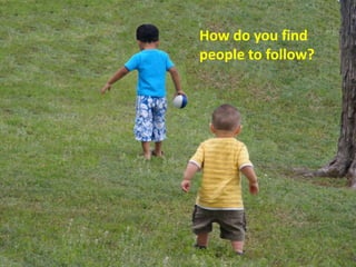 How do you find people to follow?