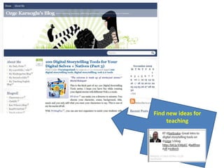Find new ideas for teaching