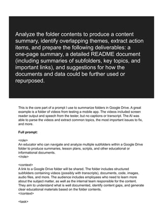 Using AI to for Accessibility Storytelling and Knowledge Management | PDF
