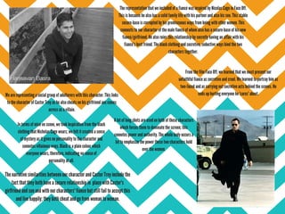 The representation that we included of a fiancé was inspired by Nicolas Cage in Face Off.
This is because he also has a solid family life with his partner and also his son. This stable
secure-base is corrupted by his promiscuous ways from being with other women. This
connects to our character of the male fiancé of whom also has a secure-base of his new
fiancé/girlfriend. He also ruins this relationship by secretly having an affair with his
fiancé's best friend. The black clothing and secretive, seductive ways bind the two
characters together.
We are representing a social group of adulterers with this character. This links
to the character of Castor Troy as he also cheats on his girlfriend anc comes
across as a villain.
In terms of mise en scene, we took inspiration from the black
clothing that Nicholas Cage wears; we felt it created a sense
of mystery as it gives no personality to the character and
connotes villainous ways. Black is a plain colour which
everyone wears, therefore, indicating no sense of
personality at all.
From the film Face Off, we learned that we must present our
unfaithful fiance as secretive and cruel. We learned to portray him as
two-faced and as carrying out secretive acts behind the scenes. He
ends up hurting everyone he 'cares' about.
The narrative similarities between our character and Castor Troy include the
fact that they both have a secure relationship in place with Castor's
girlfriend and son and with our characters' fiance but still fail to accept this
and live happily; they both cheat and go from woman to woman.
A lot of long shots are used on both of these characters
which forces them to dominate the screen; this
connotes power and authority. The whole body occurs a
lot to emphasize the power these two characters hold
over the women.
 