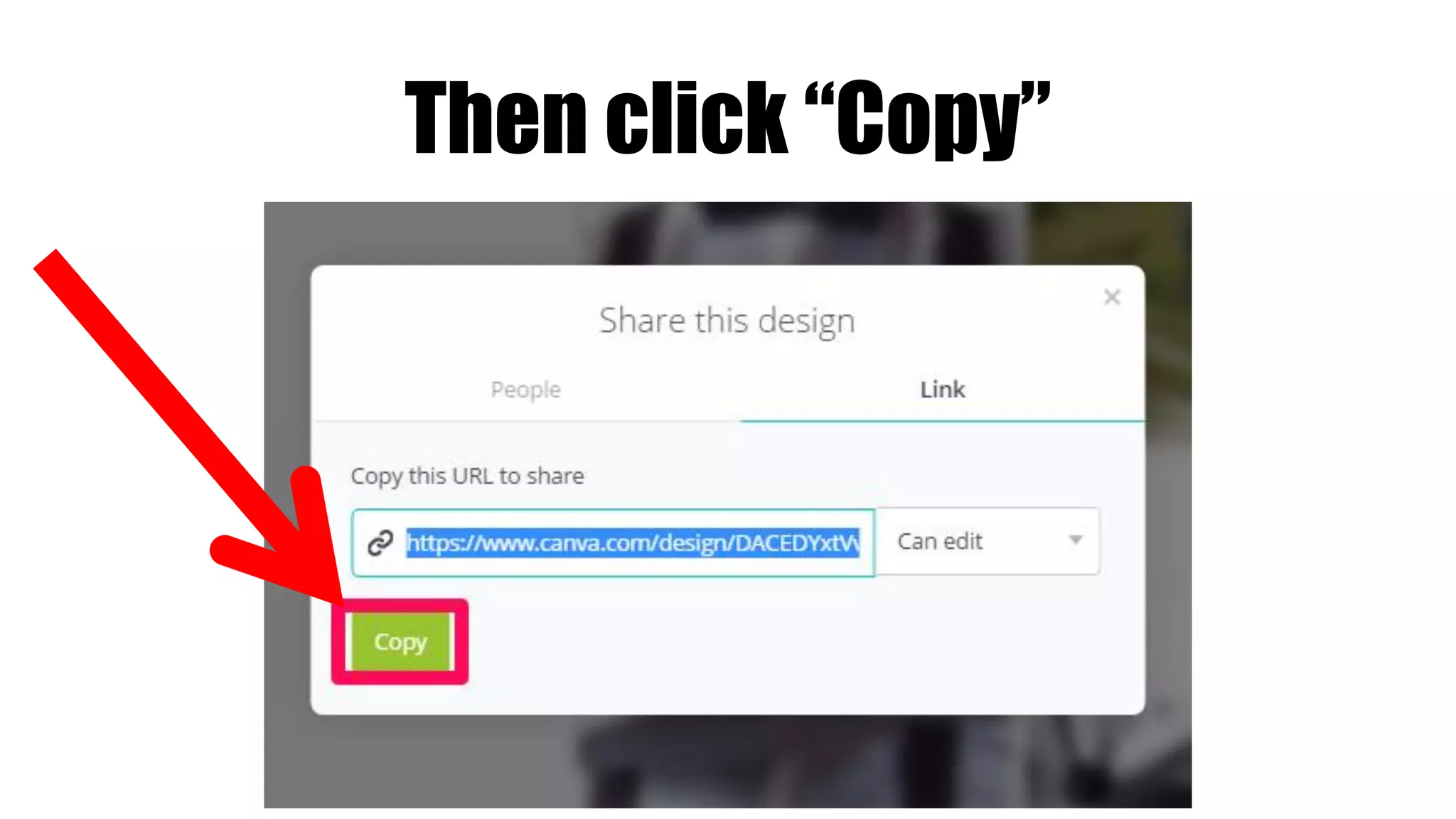 Then click “Copy”
 