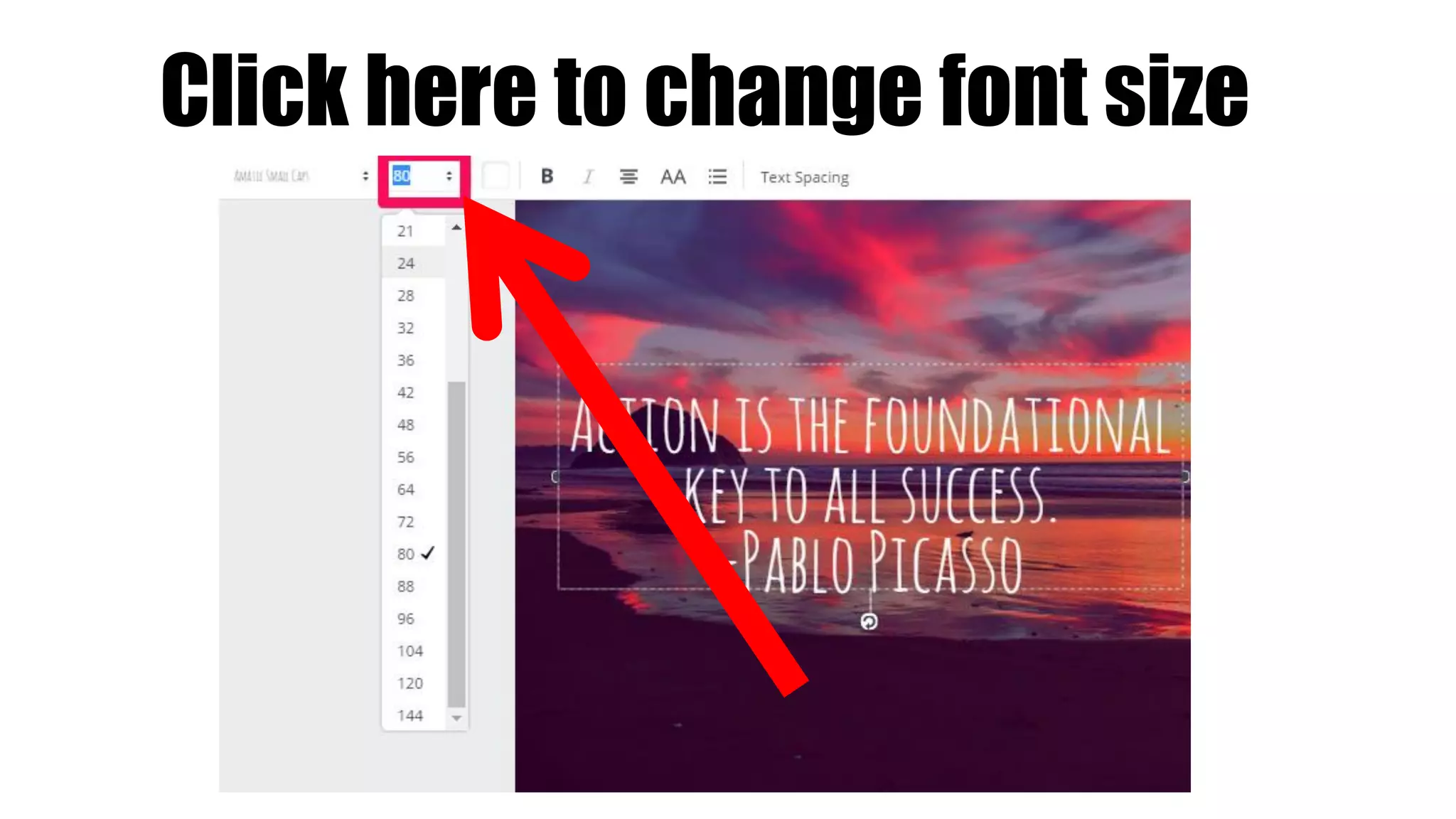 Click here to change font size
 