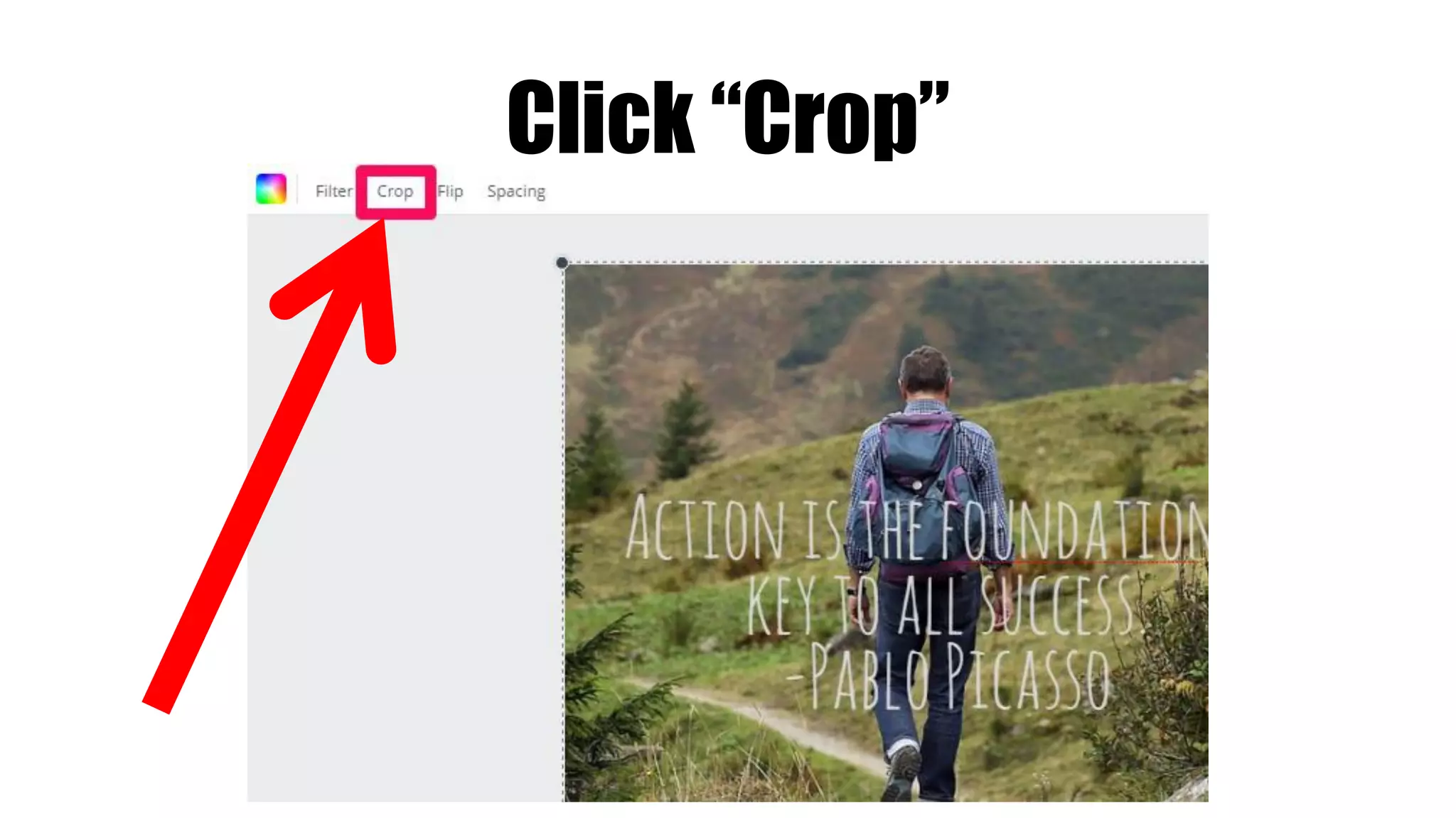 Click “Crop”
 