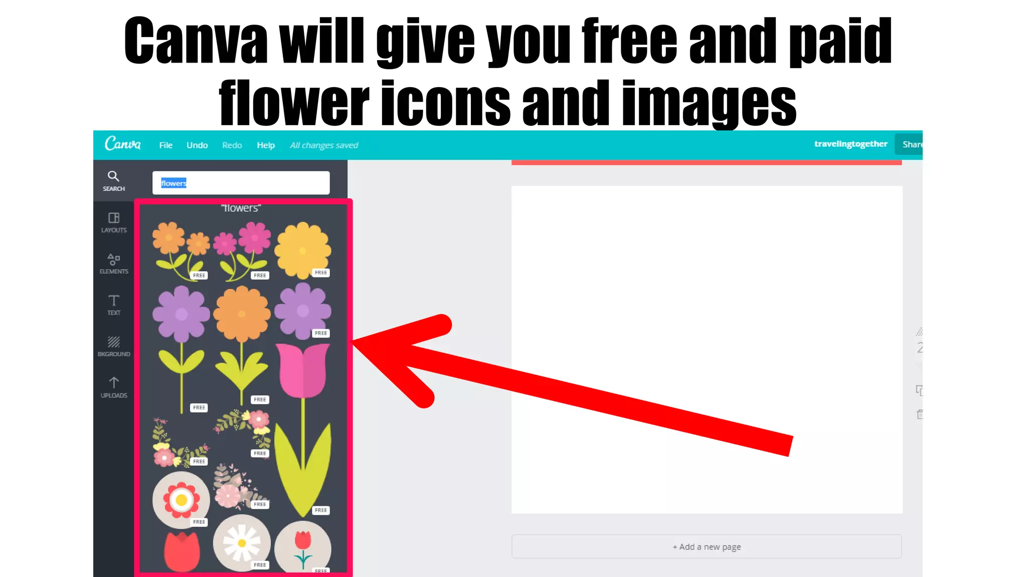 Canva will give you free and paid
flower icons and images
 