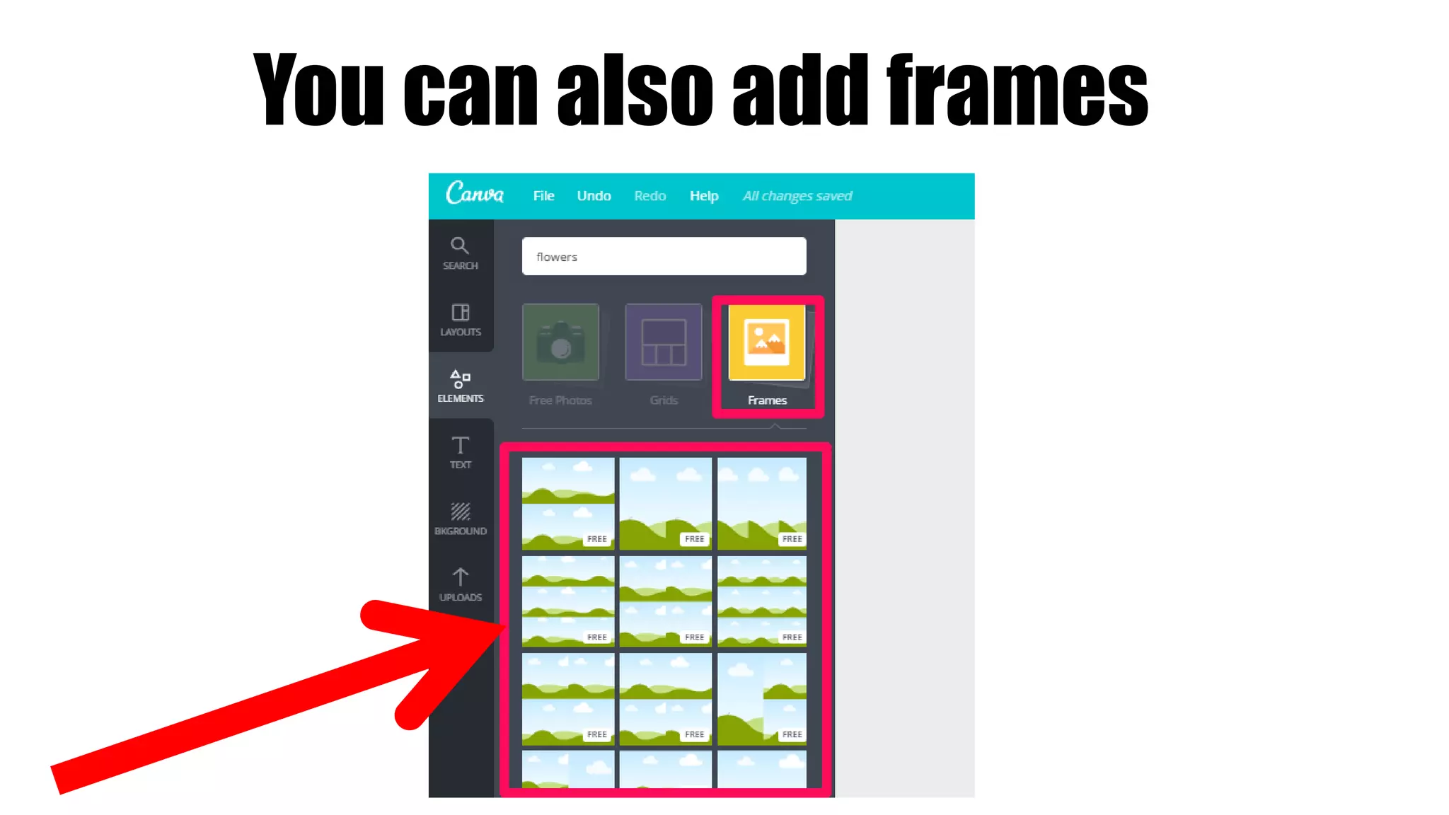 You can also add frames
 