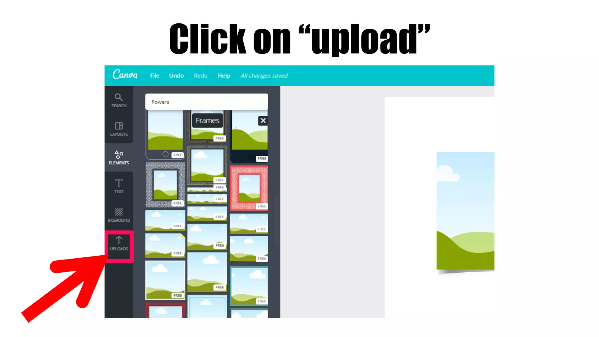 Click on “upload”
 