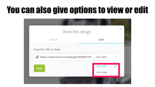 You can also give options to view or edit
 