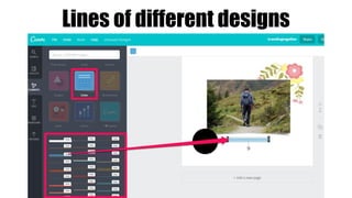 Lines of different designs
 