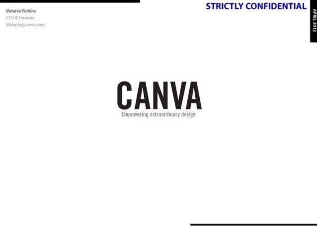 Canva's original pitch deck: $6.6M raised for social graphics