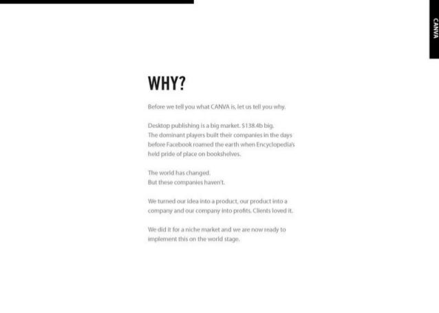 Canva's original pitch deck: $6.6M raised for social graphics