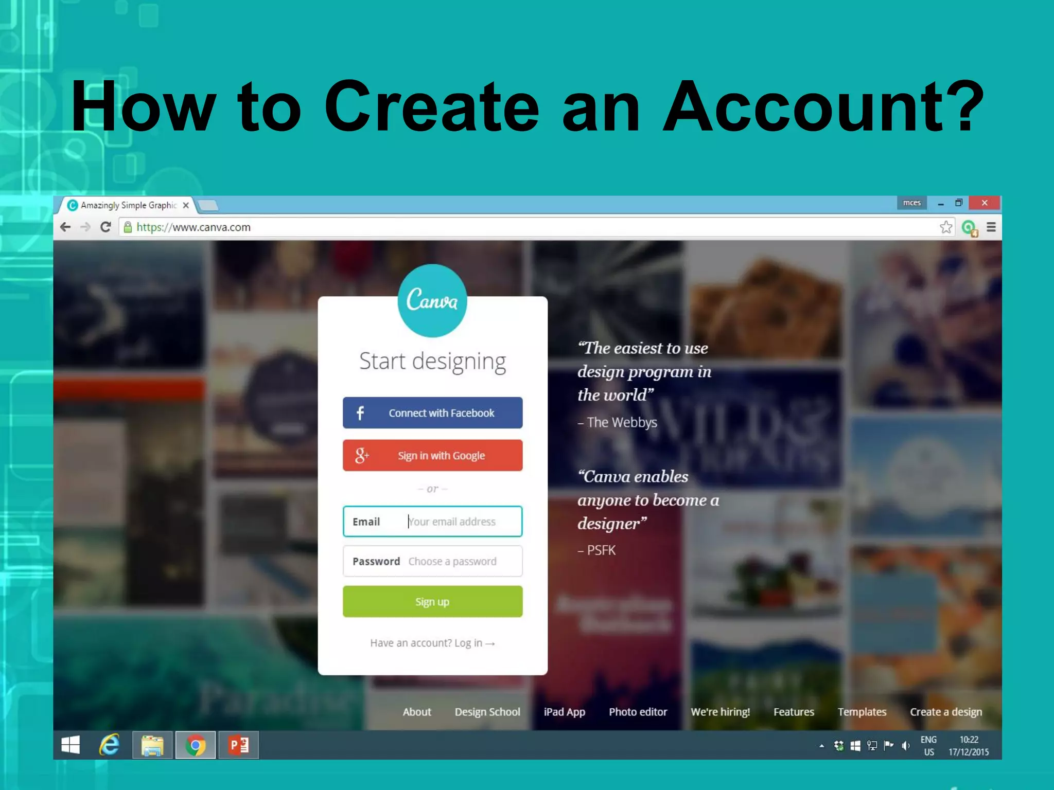 How to Create an Account?
 