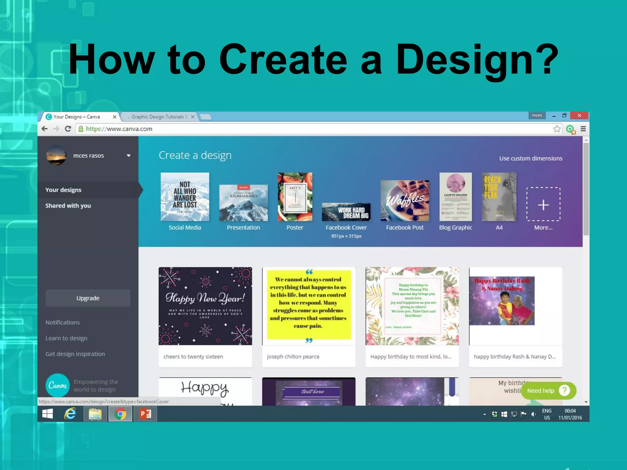 How to Create a Design?
 