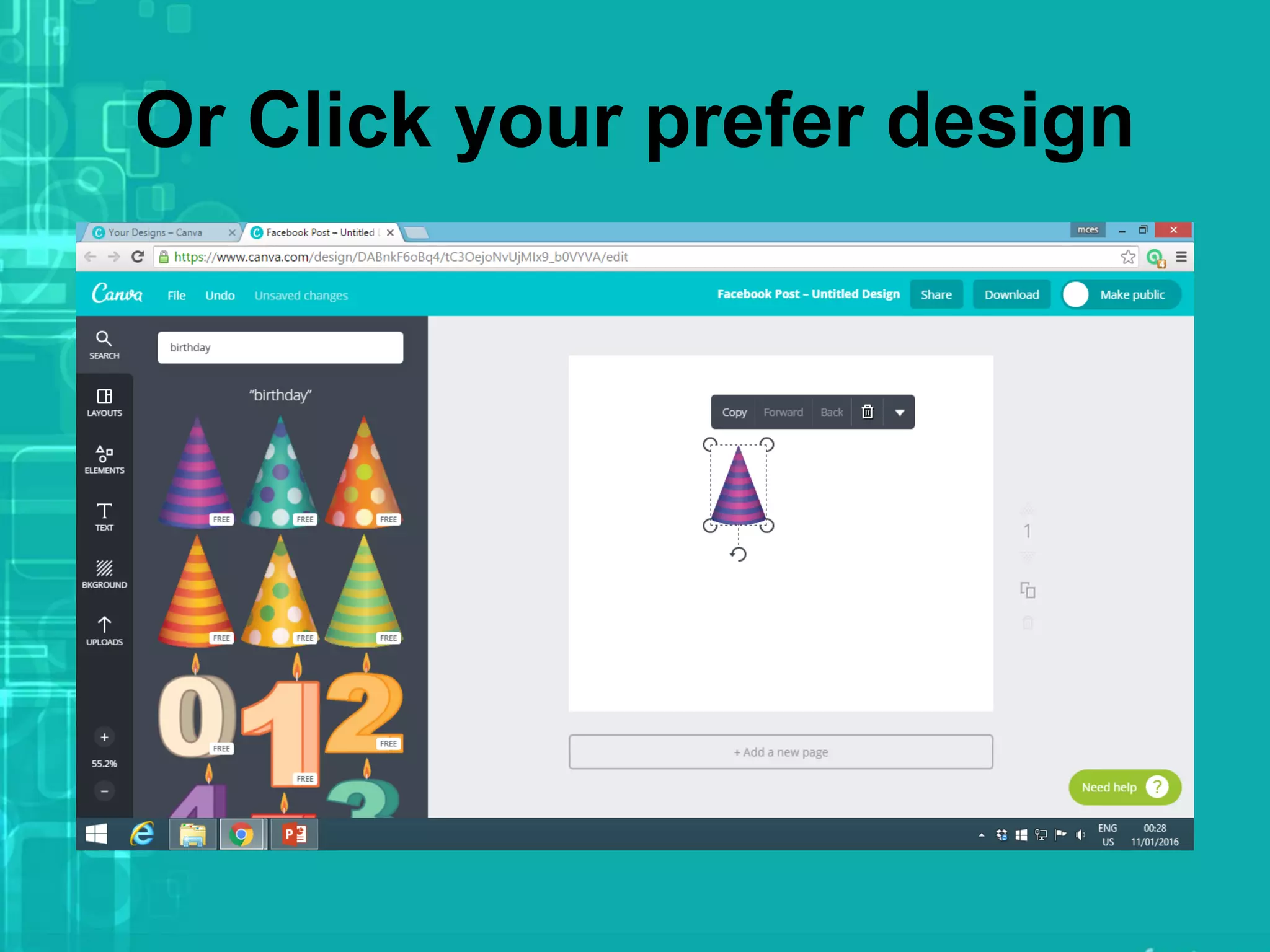 Or Click your prefer design
 