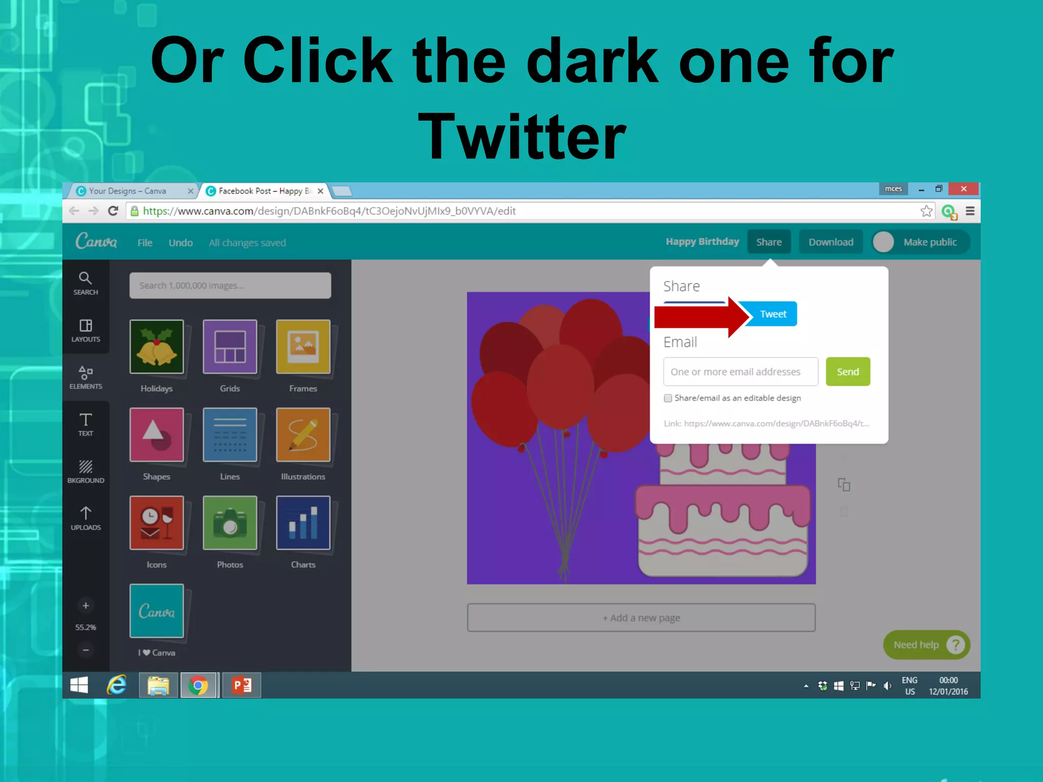 Or Click the dark one for
Twitter
 