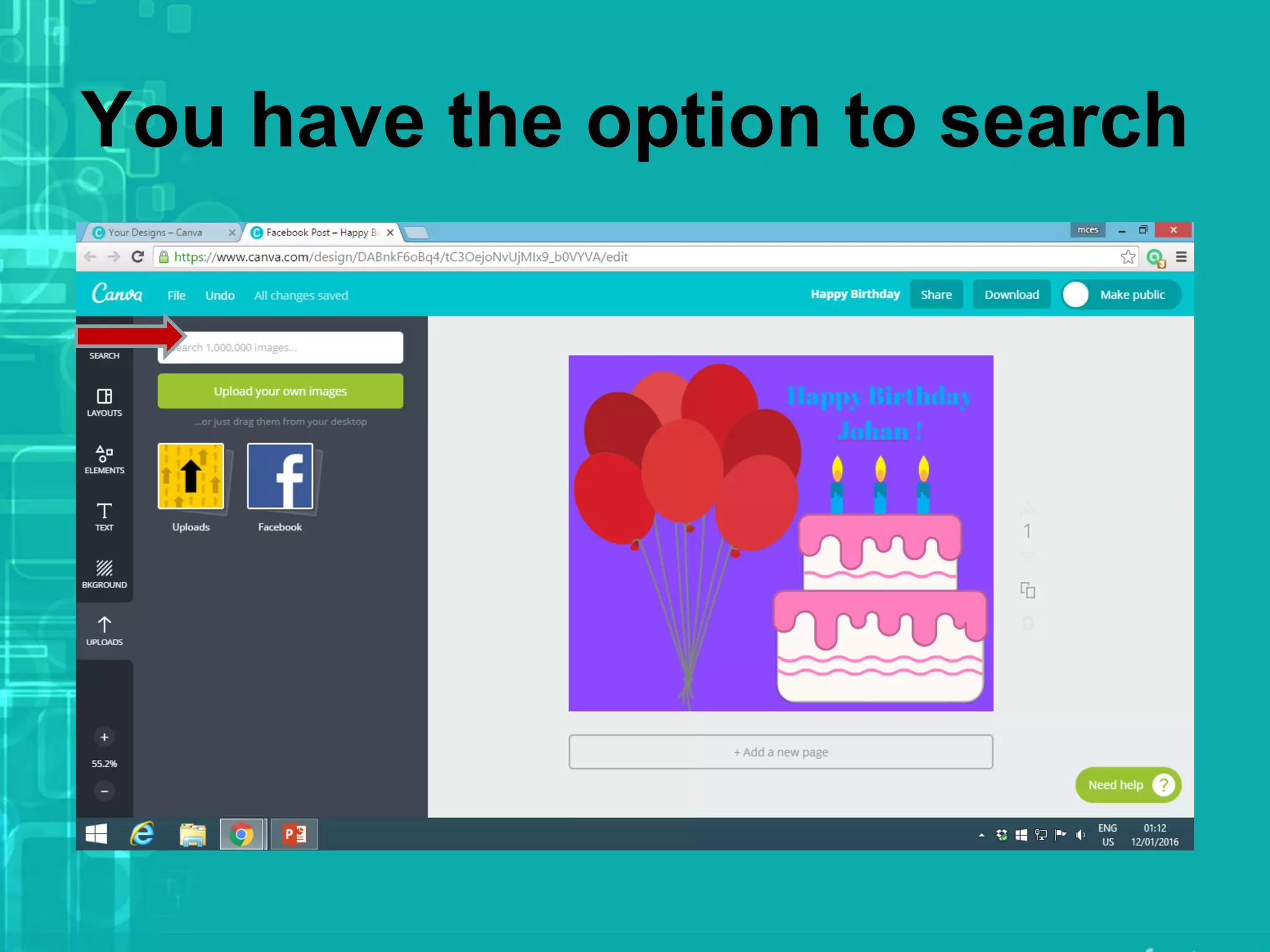 You have the option to search
 