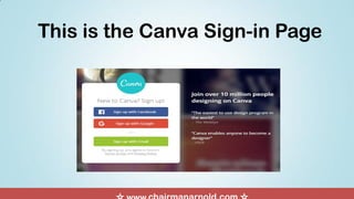 This is the Canva Sign-in Page
 
