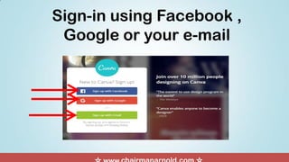 Sign-in using Facebook ,
Google or your e-mail
 