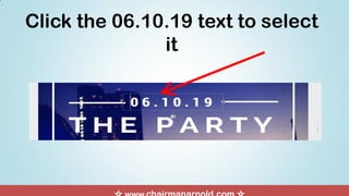 Click the 06.10.19 text to select
it
 